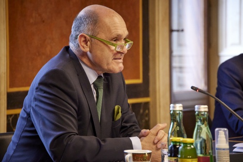 Nationalratspräsident Wolfgang Sobotka (ÖVP) wärend der Aussprache