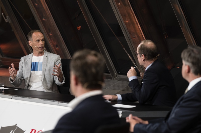 Am Podium:  Meteorologe Marcus Wadsak