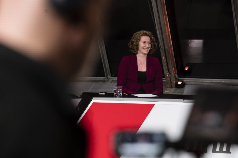 Am Podium: Sprecherin des Klimavolksbegehrens Katharina Rogenhofer