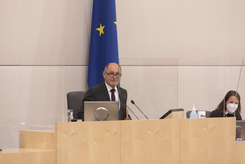 Nationalratspräsident Wolfgang Sobotka (ÖVP) am Präsidium