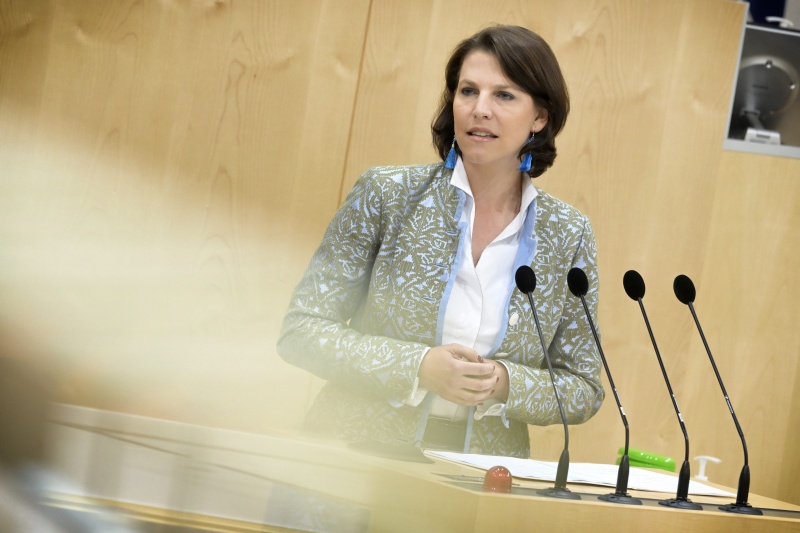 Keynote von Europaministerin Karoline Edtstadler (ÖVP)