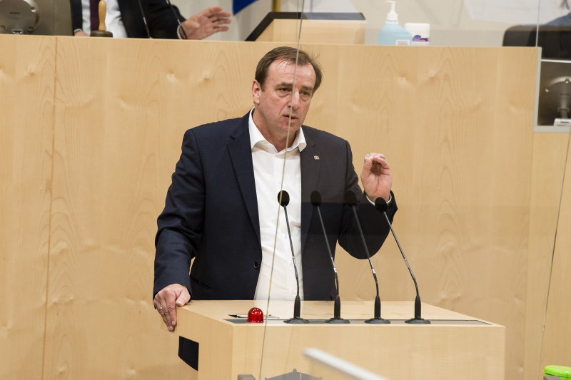 Am Rednerpult: Nationalratsabgeordneter Christian Drobits (SPÖ)