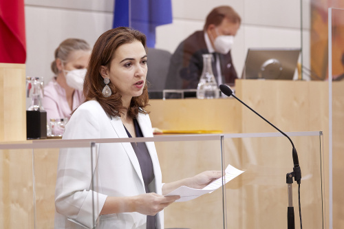 Stellungnahme von Justizministerin Alma Zadic (GRÜNE)