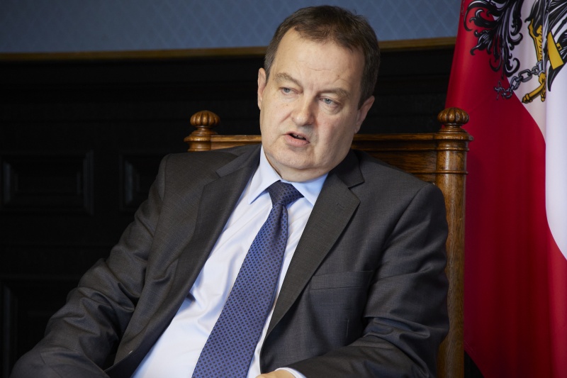 Exklusives Doppelinterview der Präsidenten mit einem Medienvertreter der Austrian Press Agency (APA). Serbische Parlamentspräsident Ivica Dačić