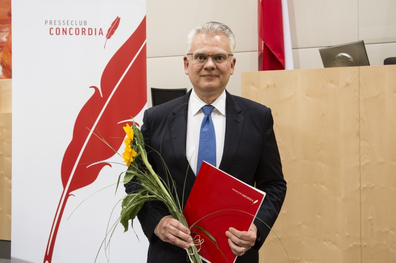 Preisträger der Kategorie Pressefreiheit Dieter Bornemann