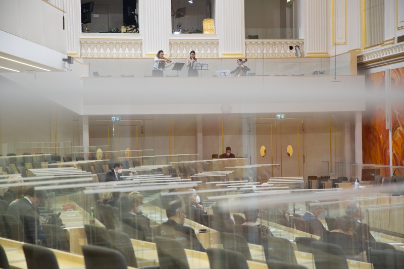 Musikalische Untermalung durch das Trio WISE.