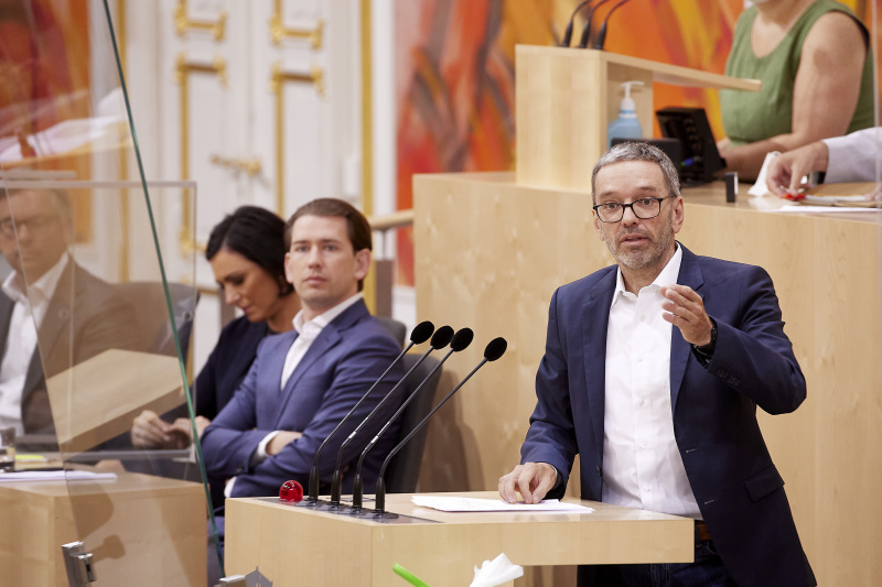 Am Rednerpult Klubobmann Herbert Kickl (FPÖ)