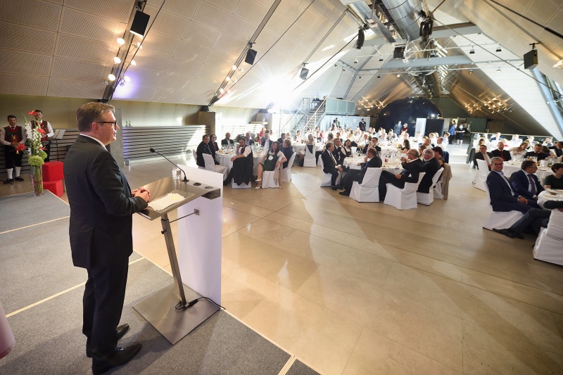 Empfang im Dachfoyer, Ansprache Landeshauptmann Tirol Günther Platter