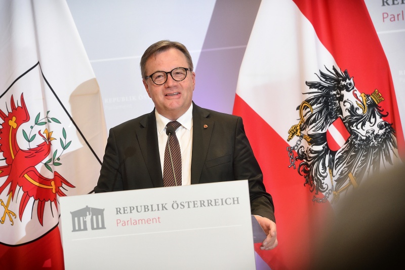 Empfang im Dachfoyer, Ansprache Landeshauptmann Tirol Günther Platter