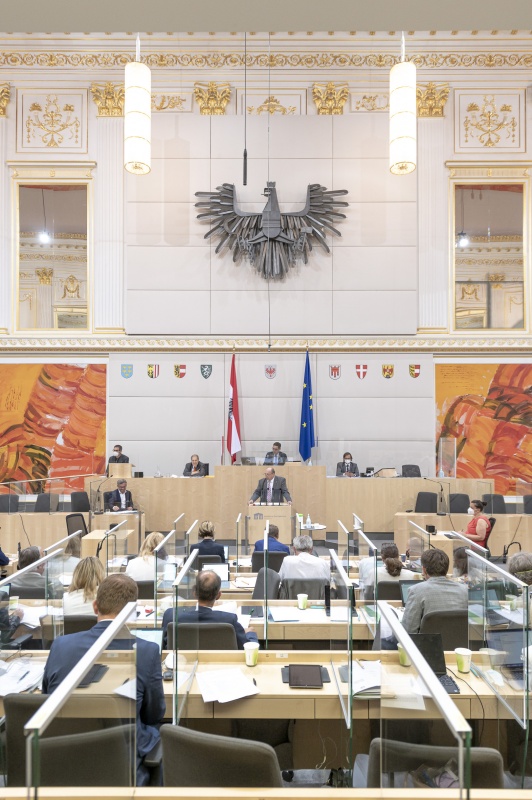 Bundesrat Michael Bernard (FPÖ) am Rednerpult