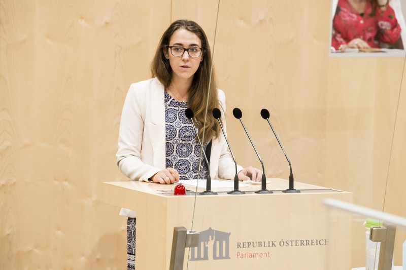 Am Rednerpult: Bundesrätin Elisabeth Wolff (ÖVP)