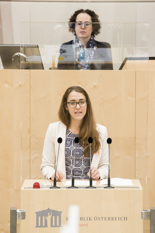 Am Rednerpult: Bundesrätin Elisabeth Wolff (ÖVP)