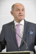 Nationalratspräsident Wolfgang Sobotka (ÖVP) bei seinem Pressestatement