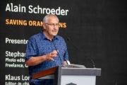 Am Rednerpult: Preisträger Alain Schroeder
