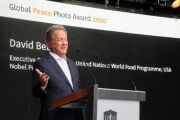 Am Rednerpult: Executive Director United Nations World Food Program, Friedensnobelpreisträger 2020 David Beasley