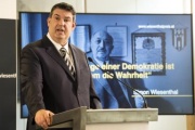 Am Rednerpult: IKG Präsident Oskar Deutsch