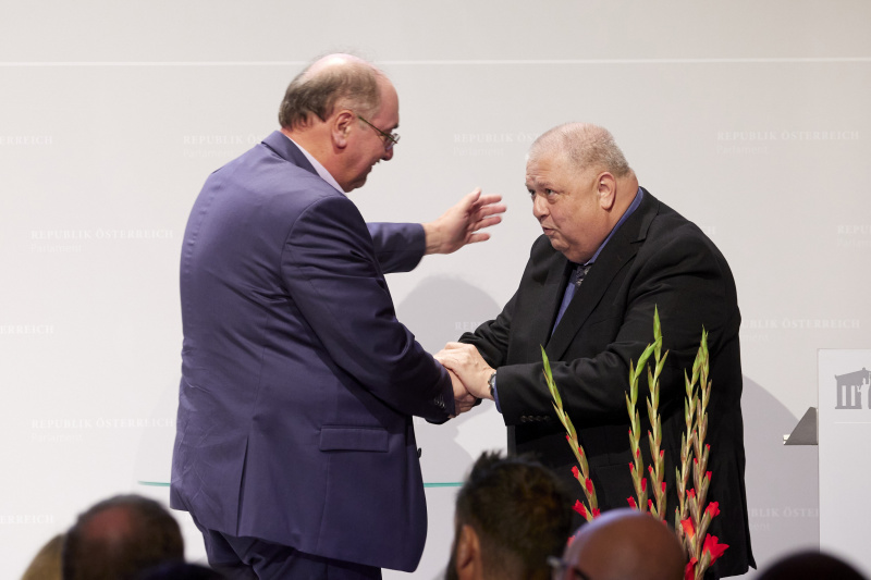 Von links: Christoph Redelsteiner FH St. Pölten, Präsident des BVRD.at Erwin Feichtelbauer