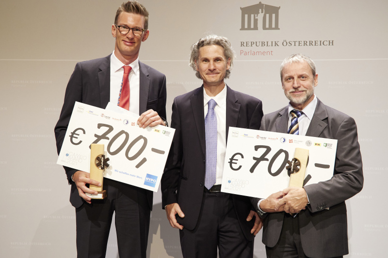 Von links: Gernot Halbwirth Martin 3 Scharnsteim, Martin 5 Bad Vöslau, Christoph Stepper Dlouhy, Werner Lang C10 und Air Rescue College