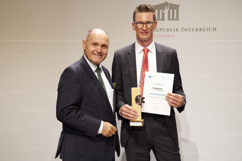 Von links: Nationalratspräsident Wolfgang Sobotka (ÖVP), Gernot Halbwirth Martin 3 Scharnsteim, Martin 5 Bad Vöslau