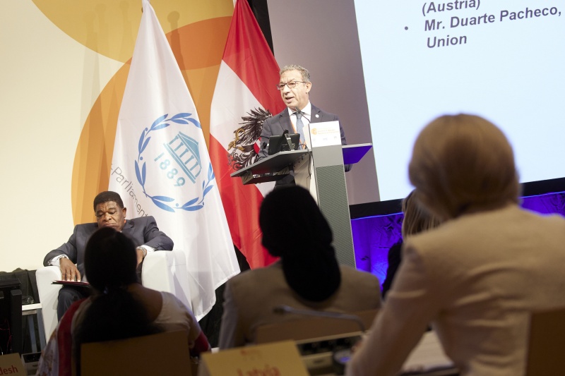 Mr. Duarte Pacheco, President of the Inter-Parliamentary Union