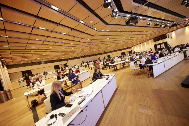 view to conference participant