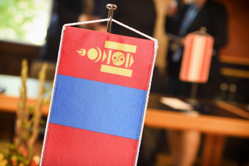 Tischfahne der Mongolei