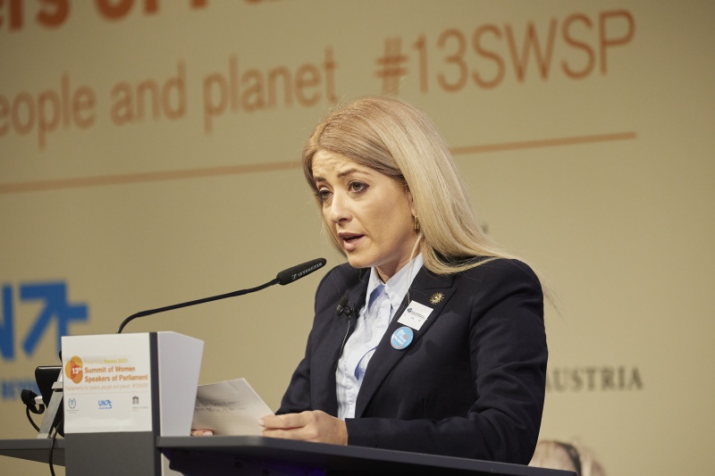 Ms. Anita Demetriou, the President of the House of Representatives of Cyprus - Session 2: Women in the post-pandemic recovery: Preserving achievements, furthering progress