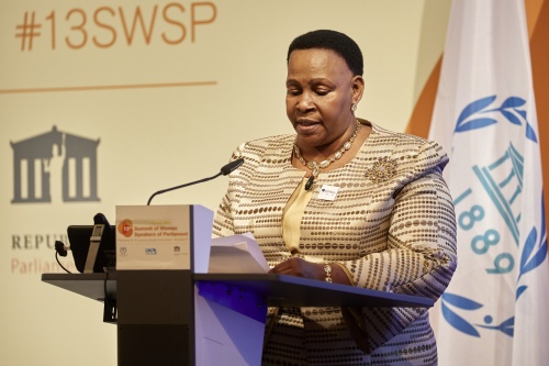 Ms. Mabel M. Chinomona, the President of the Senate of Zimbabwe - Session 2: Women in the post-pandemic recovery: Preserving achievements, furthering progress