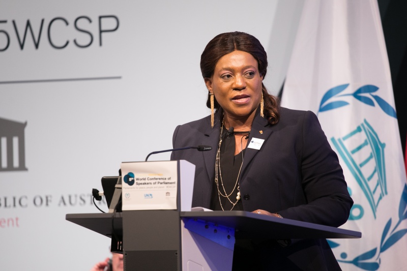 Ms./Mme Yawa Djigbodi Tsegan, President of the National Assembly of Togo, Panel 4 ParliamentsÕ openness, transparency and accessibility versus security: How to strike a balance?