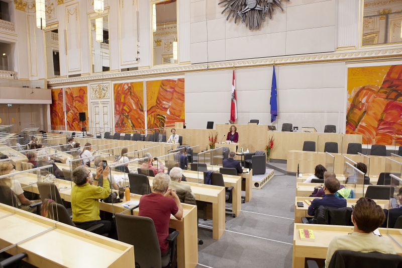 Buchpräsentation durch Sprecherin des Klimavolksbegehrens Katharina Rogenhofer