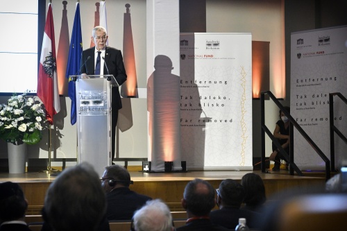 Gedenkfeier zur Eröffnung. Rede Bundespräsident Alexander Van der Bellen