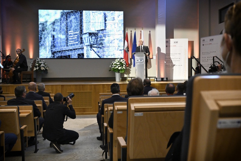 Gedenkfeier zur Eröffnung. Nationalratspräsident Wolfgang Sobotka (ÖVP)