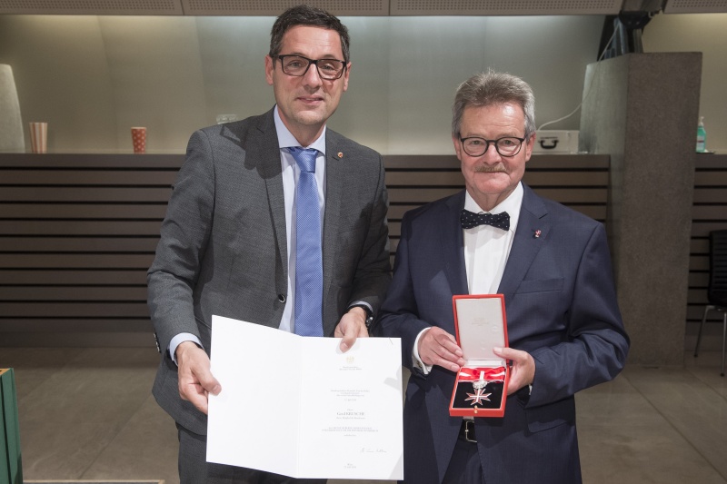 Von links: Bundesratspräsident Peter Raggl (ÖVP), Bundesrat a.D. Gerd Krusche (FPÖ)