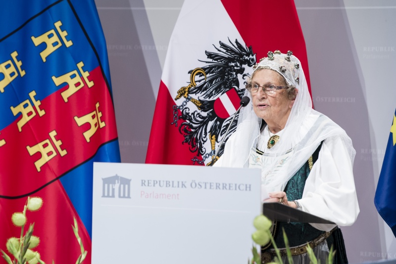 Am Rednerpult: Gida Petrovitsch