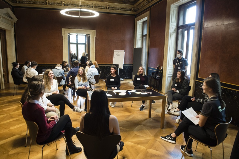 Gruppenarbeit der SchülerInnen