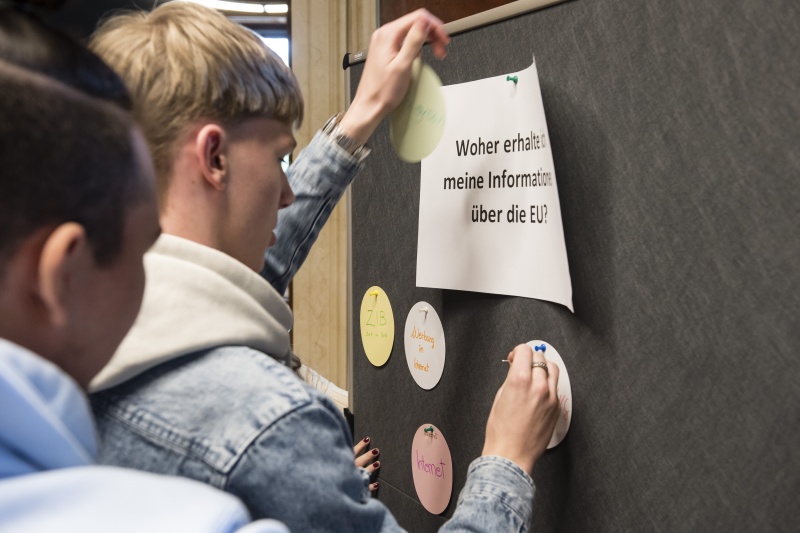 Gruppenarbeit der SchülerInnen