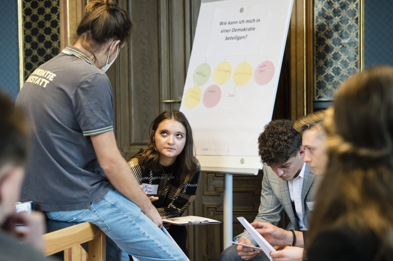 Gruppenarbeit der SchülerInnen