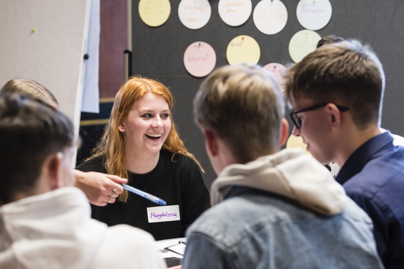 Gruppenarbeit der SchülerInnen