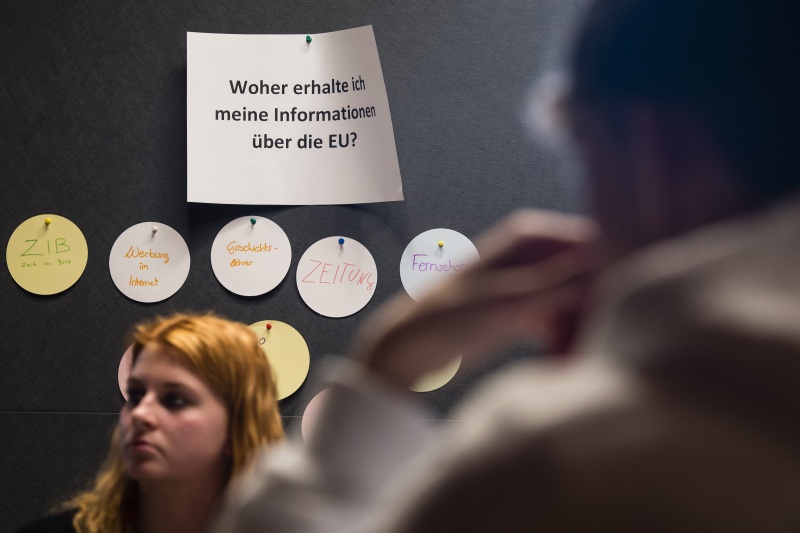 Gruppenarbeit der SchülerInnen