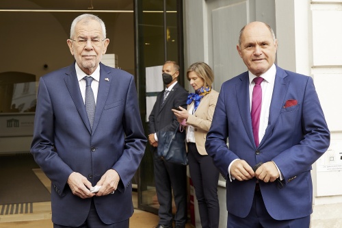 Von links: Bundespräsident Alexander Van der Bellen, Nationalratspräsident Wolfgang Sobotka (ÖVP)