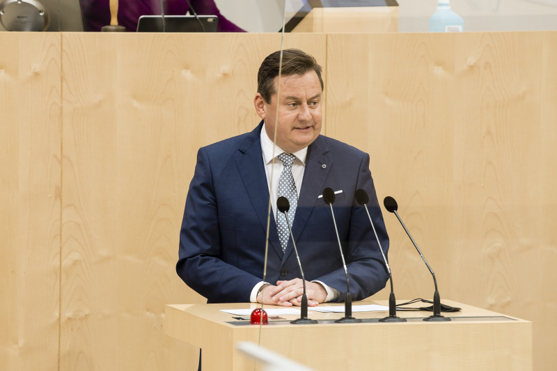 Am Rednerpult: Nationalratsabgeordneter Kurt Egger (ÖVP)