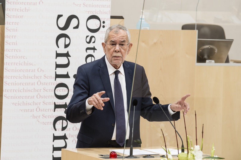 Am Rednerpult: Bundespräsident Alexander Van der Bellen