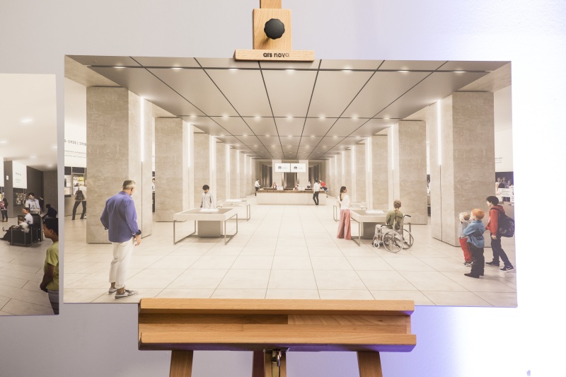 Visualisierungen der Agora des neu gestalteten Parlamentsgebäudes