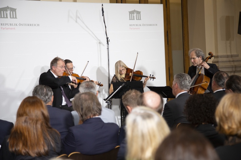 Musikalische Begleitung durch das  Haydn Quartett