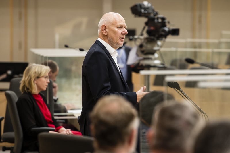 Am Rednerpult: Zukunftsforscher Matthias Horx