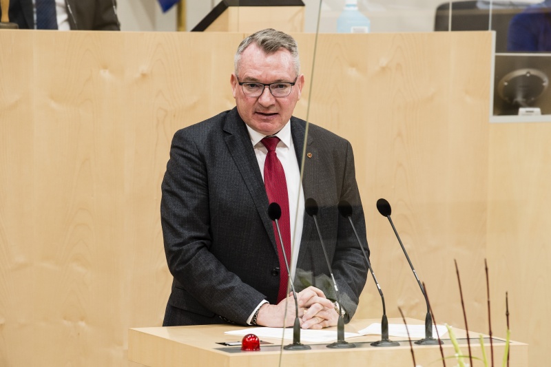 Am Rednerpult: Tiroler Landesrat Johannes Tratter