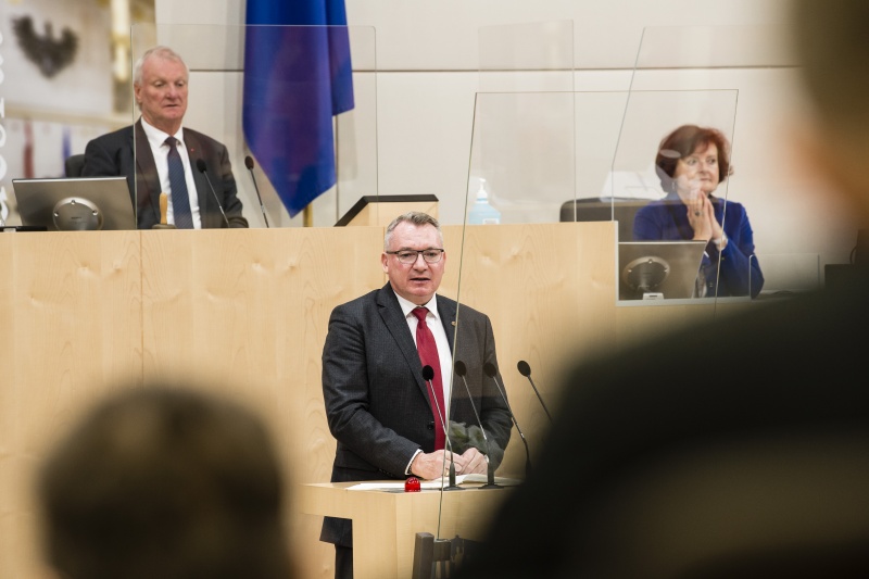 Am Rednerpult: Tiroler Landesrat Johannes Tratter