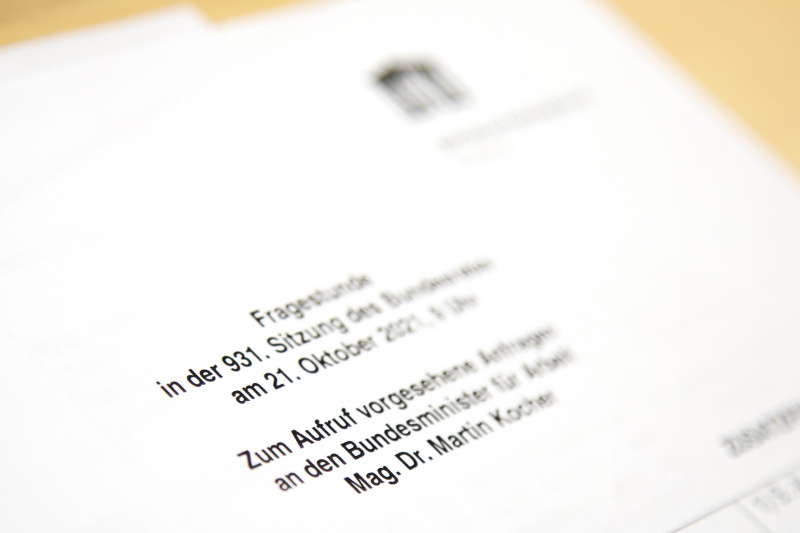 Rednerliste zur Fragestunde