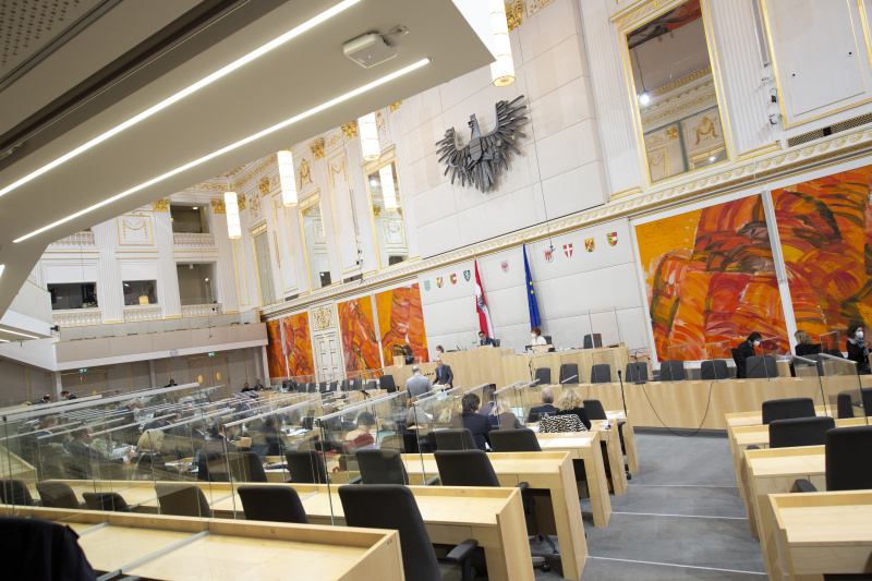 Blick Richtung SitzungsteilnehmerInnen