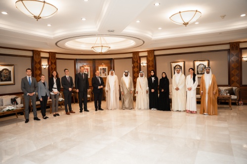Treffen mit dem Präsidenten des föderativen Nationalrats der Vereinigten Arabischen Emirate gemeinsam mit Abgeordneten des föderativen Nationalrates der Vereinigten Arabischen Emirate